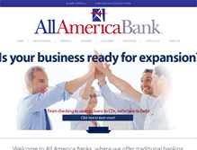 Tablet Screenshot of allamericabank.net